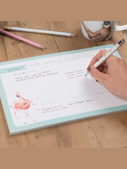 Desk Pad Planner Dp001 Swan Lists, Notes &amp; Scribblings 8"x11.5"