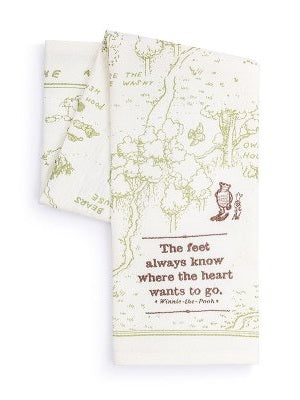 Tea Towel Where The Heart Goes Winnie The Pooh 1008190013 