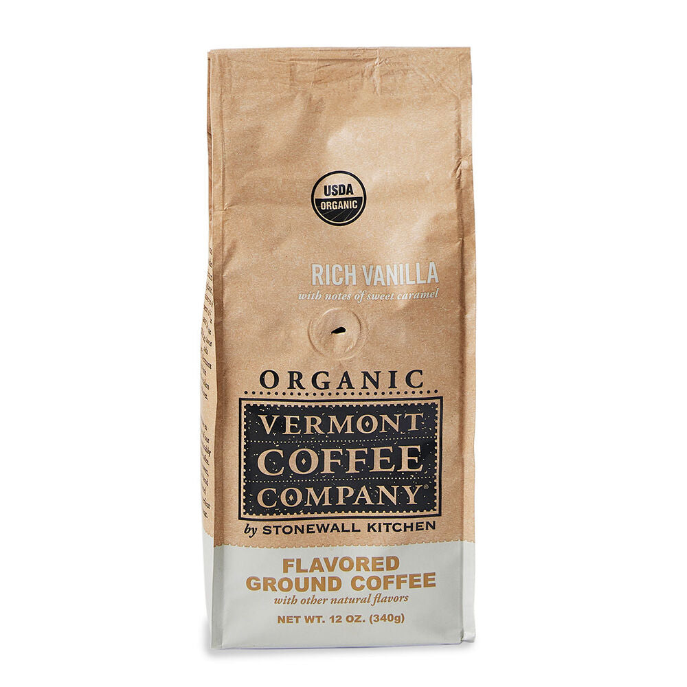 Coffee Ground Rich Vanilla Flavored&nbsp; Organic 12oz 381268 