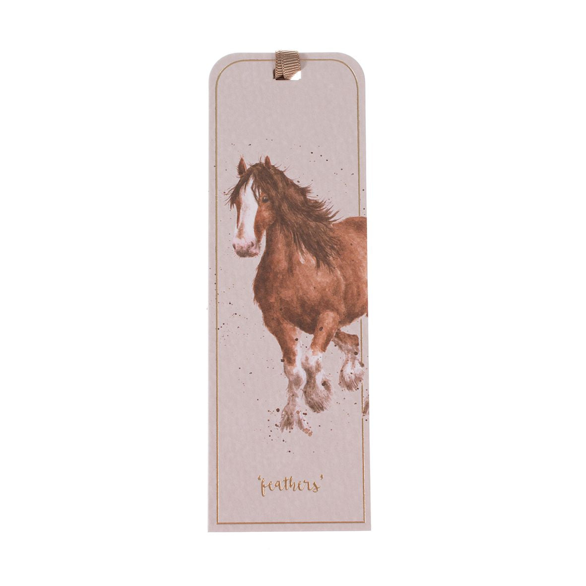 Wrendale Bookmark - Feathers Horse - 020 