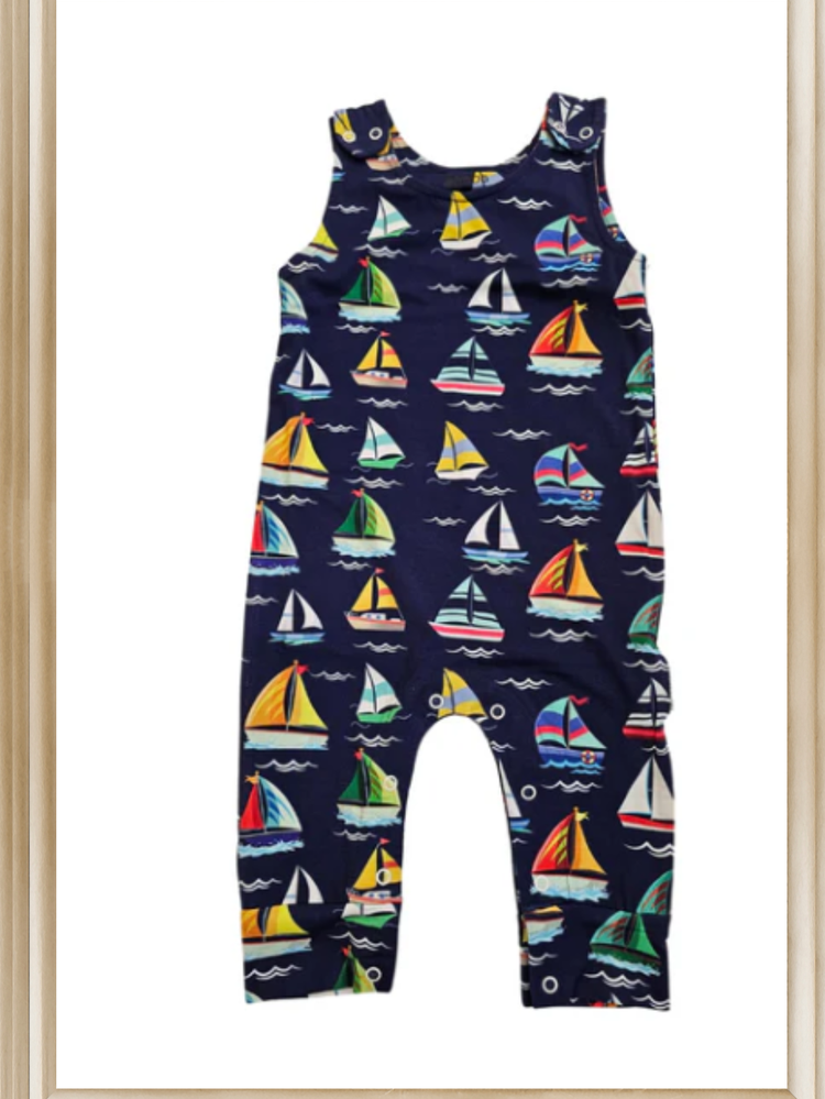 Jumper  Happy Sailing  Soft Bamboo Navy with colors Toddler 