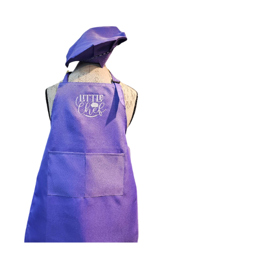 Apron & Hat set   Children Little Chef Helper  Many colors 