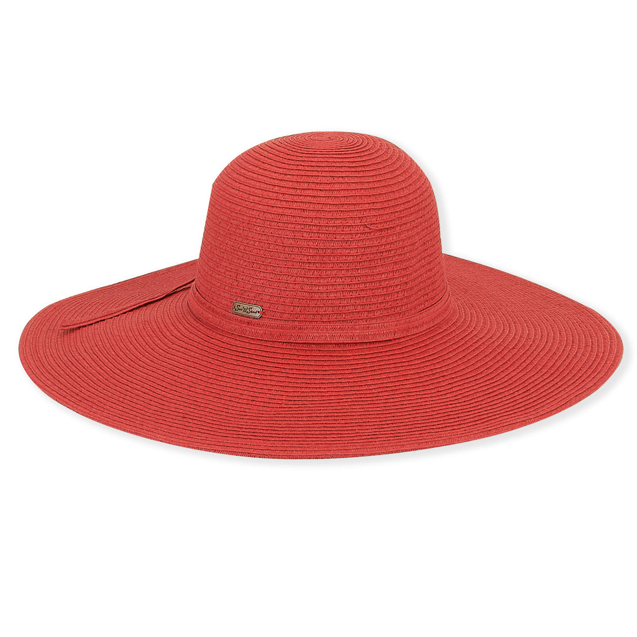 Hat Red Paperbraid Floppy Brim Women's HH1003L 