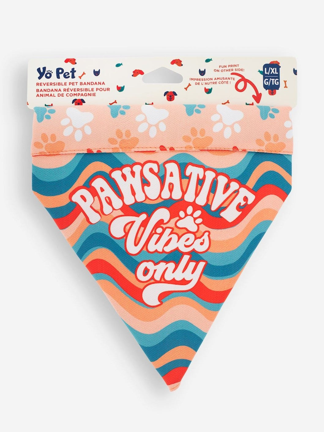 Pet Bandanna Reversible Orange/Turquoise 413894 