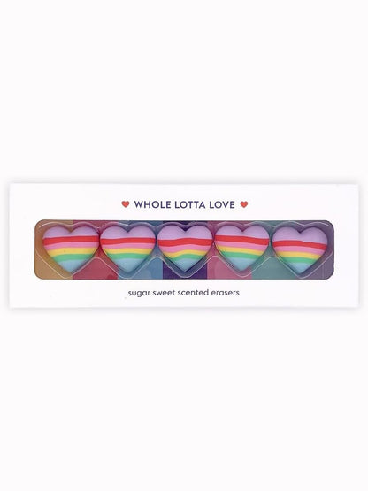 Erasers Whole Lot Of Love Sugar Sweet Scented 5Pc Spe005 