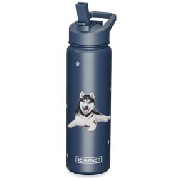 Water Bottle - Siberian Husky 