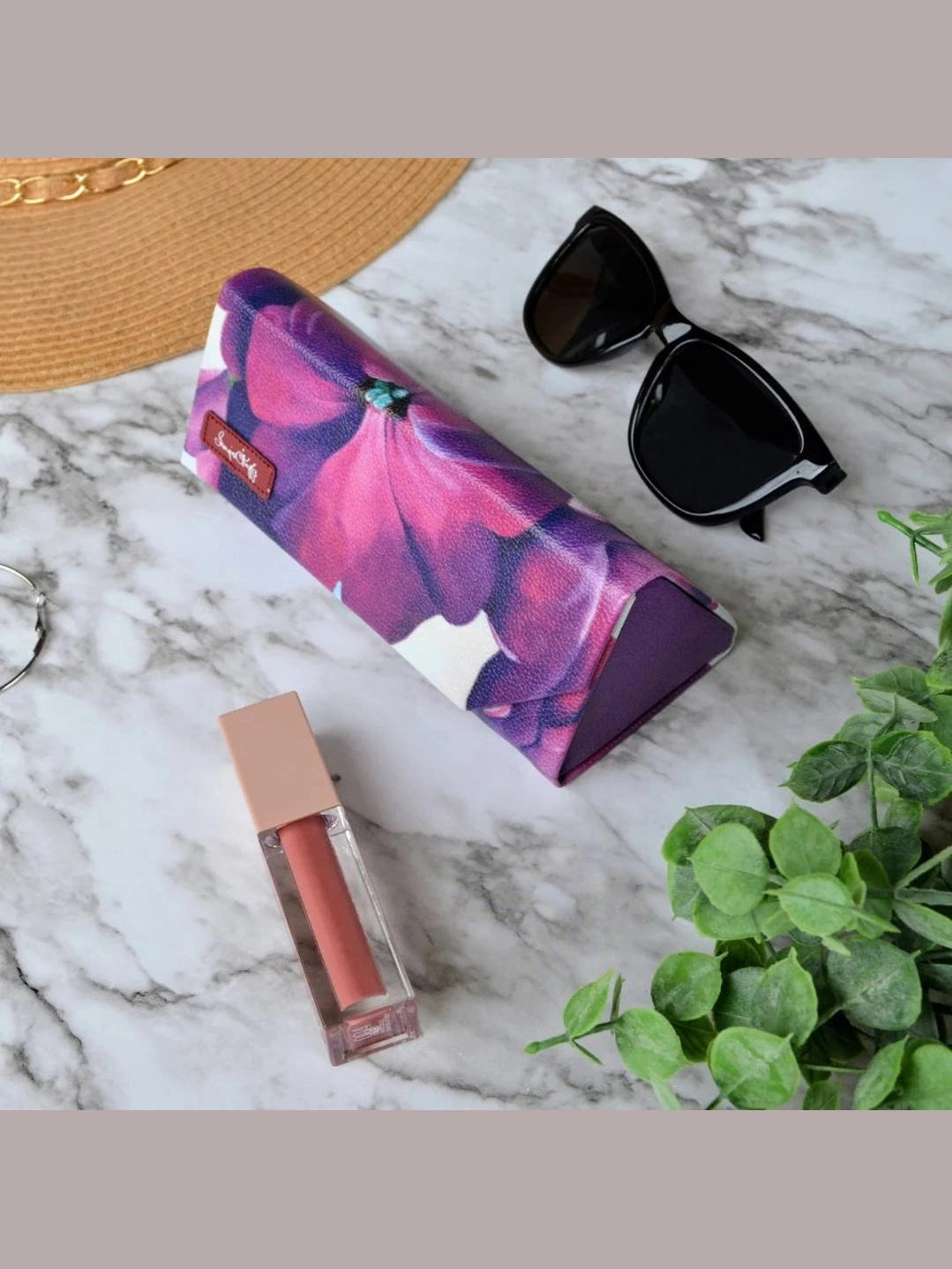 Eye Glass Case Vegan Leather Georgia O'Keeffe Petunia 42008 