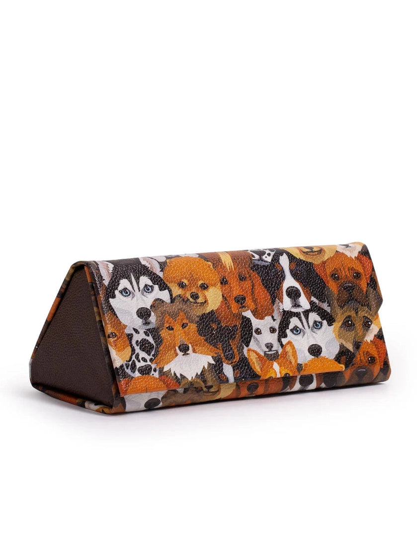 Eye Glass Case Vegan Leather Canine Cousins 42013 