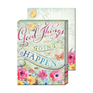 3 x 4 Note Pad Inspirational Good Things Happen  42697 