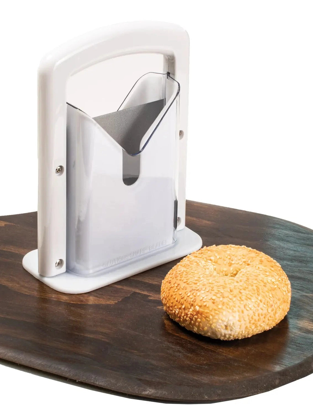 Bagel Slicer Safe Grip Guillotine Style&nbsp; White 43882