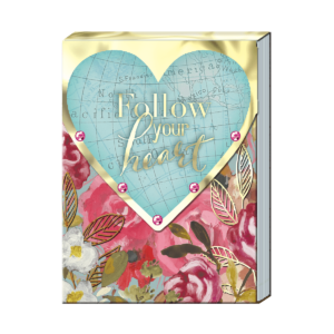 3 x 4 Note Pad Iconic Follow Your Heart    44659 