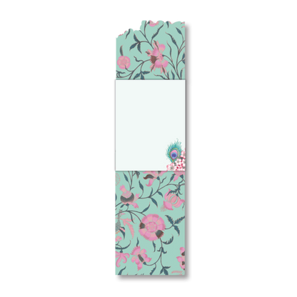 3 x 4 Note Pad  Peacock with Flowers  44663 