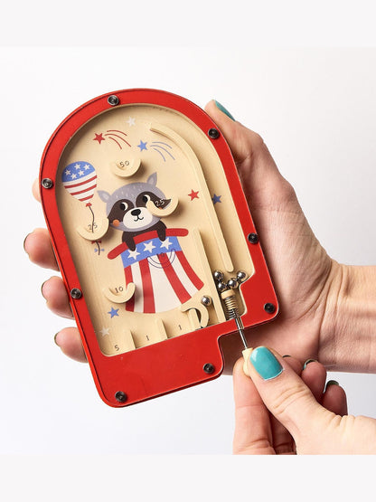 Wooden Pinball Patriotic Game 3 Styles 45077