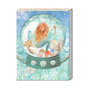 3 x 4 Note Pad  Coastal Mermaid Globe  46038 