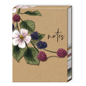 3 x 4 Note Pad  Orchard Blossoms Blackberries  47000 