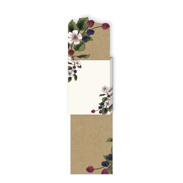 3 x 4 Note Pad  Orchard Blossoms Blackberries  47000 