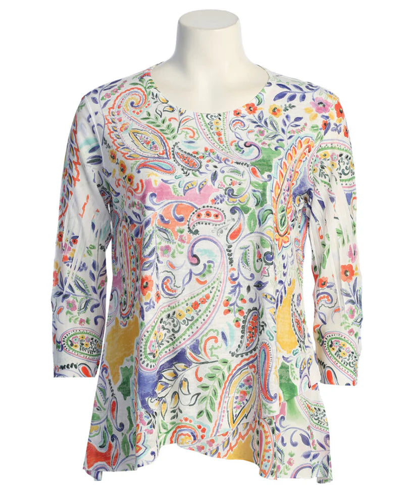 Jess & Jane 49-1900 Multi Color Amalfi Womens Top 