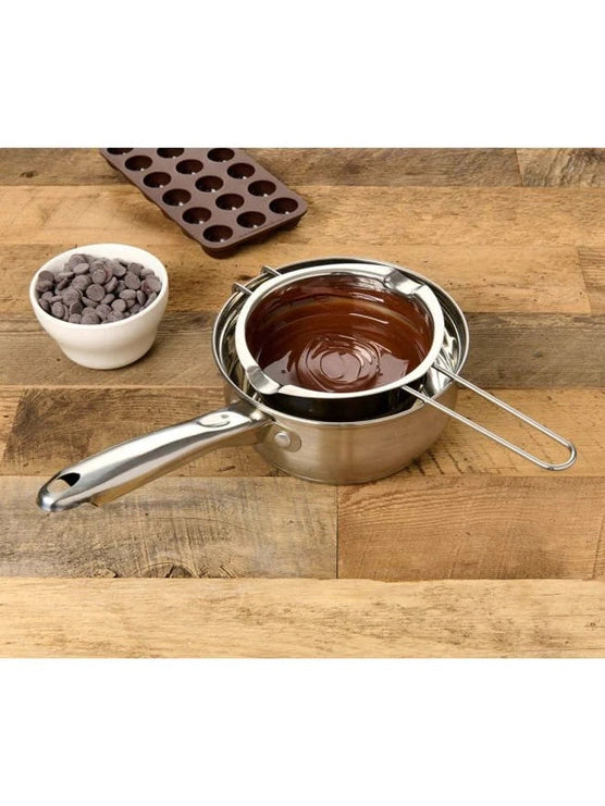 Double Boiler Chocolate Melting Pot 2.5 Cup  Stainless Steel 49001