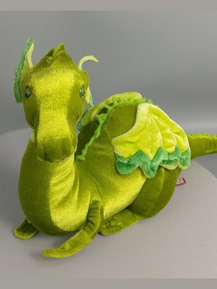 Stuffed Animal Puff Dragon Green 14"