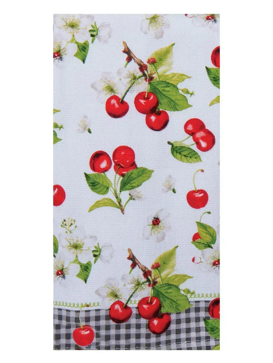 Tea Towel  Sweet Cherry Toss  Dual Purpose Terry R8370