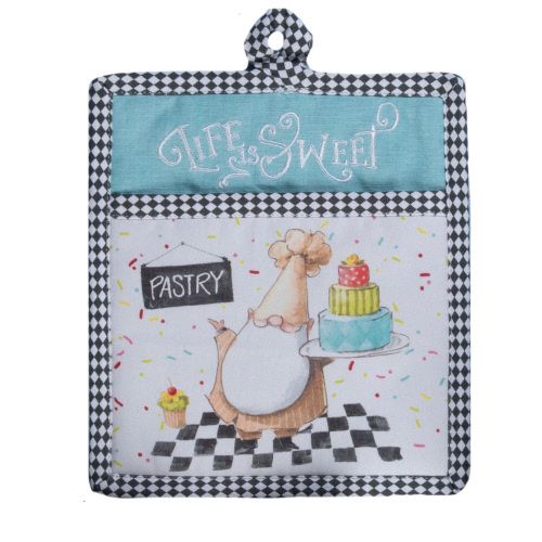 Pot Holder Pocket Sweet Little Pleasures 8"x9" R7902