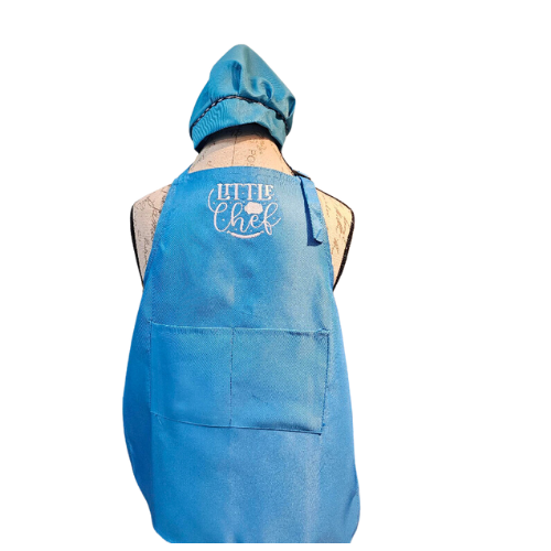 Apron & Hat set   Children Little Chef Helper  Many colors 