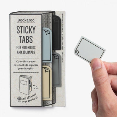 Sticky Tabs Mono 40 Pk Bookaroo 53504 