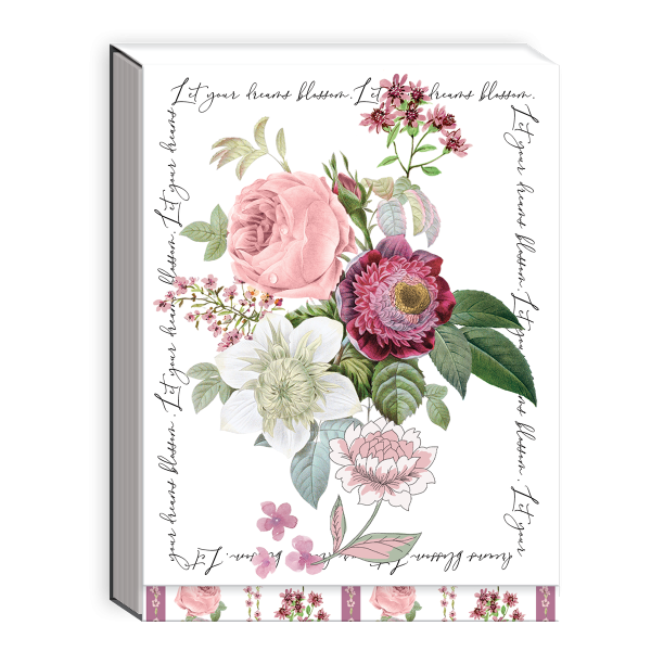 3 x 4 Note Pad  Notable Florals Peony  50425 