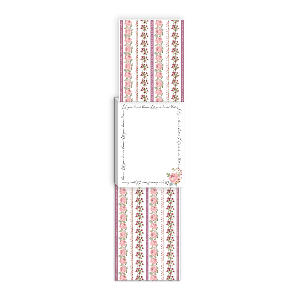 3 x 4 Note Pad  Notable Florals Rose  50425 