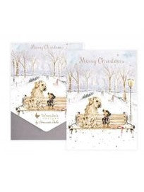 Christmas Card Winter Walks Dog 8pk Axncp033