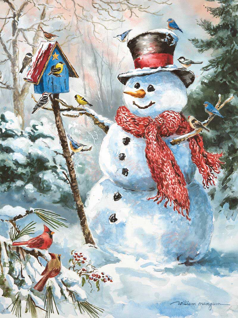 Puzzle Frosty's Feathered Friends 550 pc 50569 