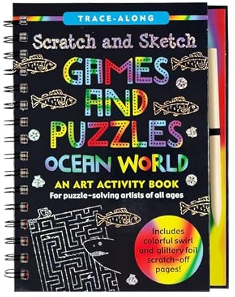 Scratch & Sketch Games & Puzzles Ocean World 26058