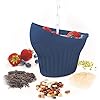 Cup-Strainer-2 In 1 Measure- Rinse-Strain-Blue-3160DB 