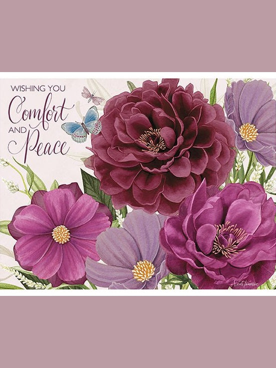 Note Cards Midnight Garden Sympathy 12Pk   2080545