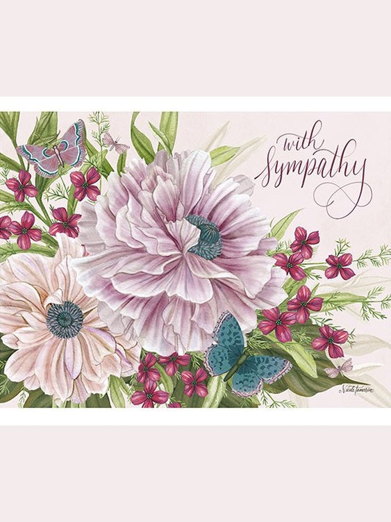 Note Cards Midnight Garden Sympathy 12Pk   2080545