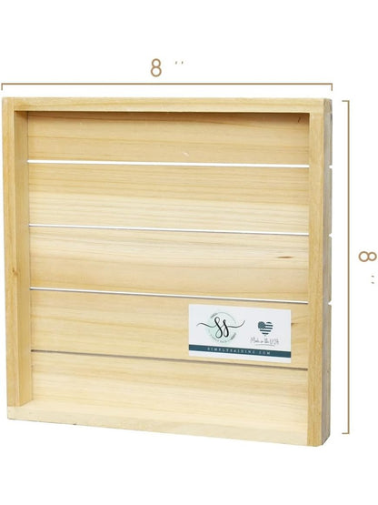 Picture Wooden Bethlehem Nativity 8x8" Pet28588