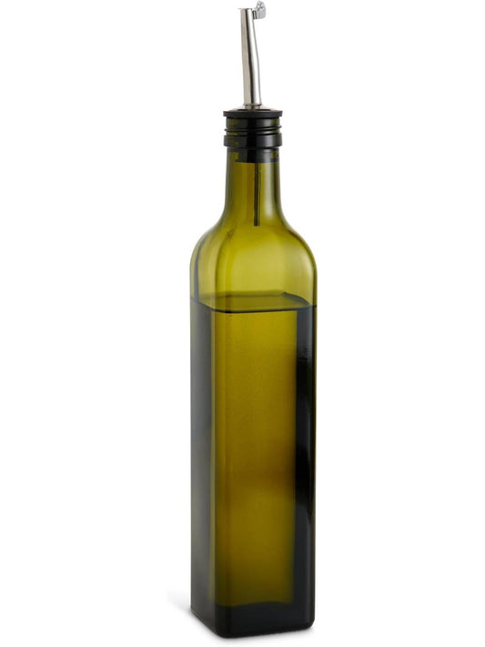 Olive Oil Bottle With Pour Spout Green 17oz 22152