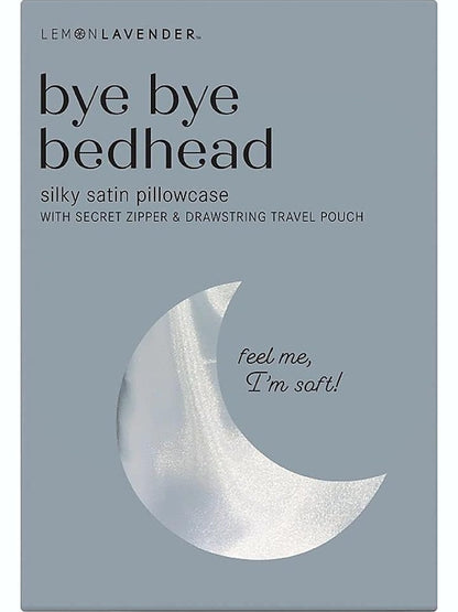 Pillow Case Silky Satin 3 Colors Bye Bye Sleepy Head Lemon Lavender Llp-224 