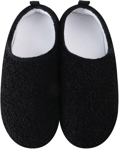 Snoozies-Slippers Black Soft Plush Casual Women's&nbsp;