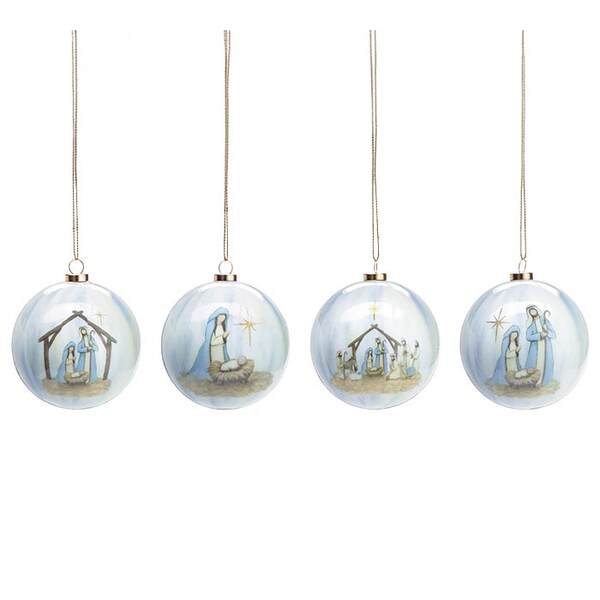 Christmas Ball  Ornament Joy To The World 4 Styles 3" 3144209