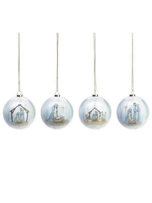 Christmas Ball  Ornament Joy To The World 4 Styles 3" 3144209