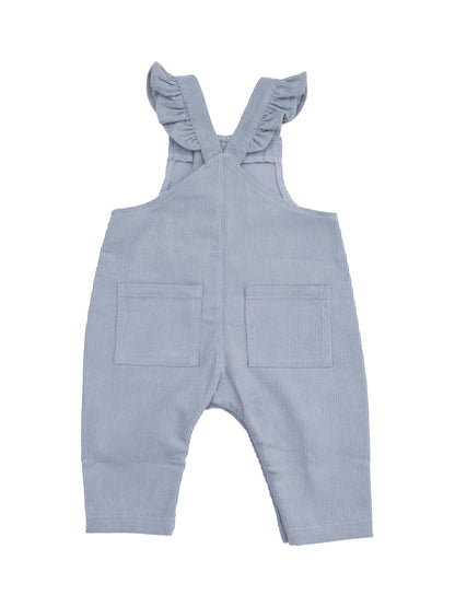 Overalls Front Snap Ruffle Quarry&nbsp; &nbsp;531-F25-QUA
