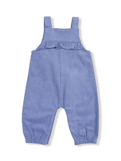 Overalls Yoke Ruffle Cord Stone Wash 533-F25-Sto