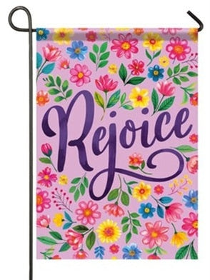 Garden Flag Double Sided Rejoice Easter 53754