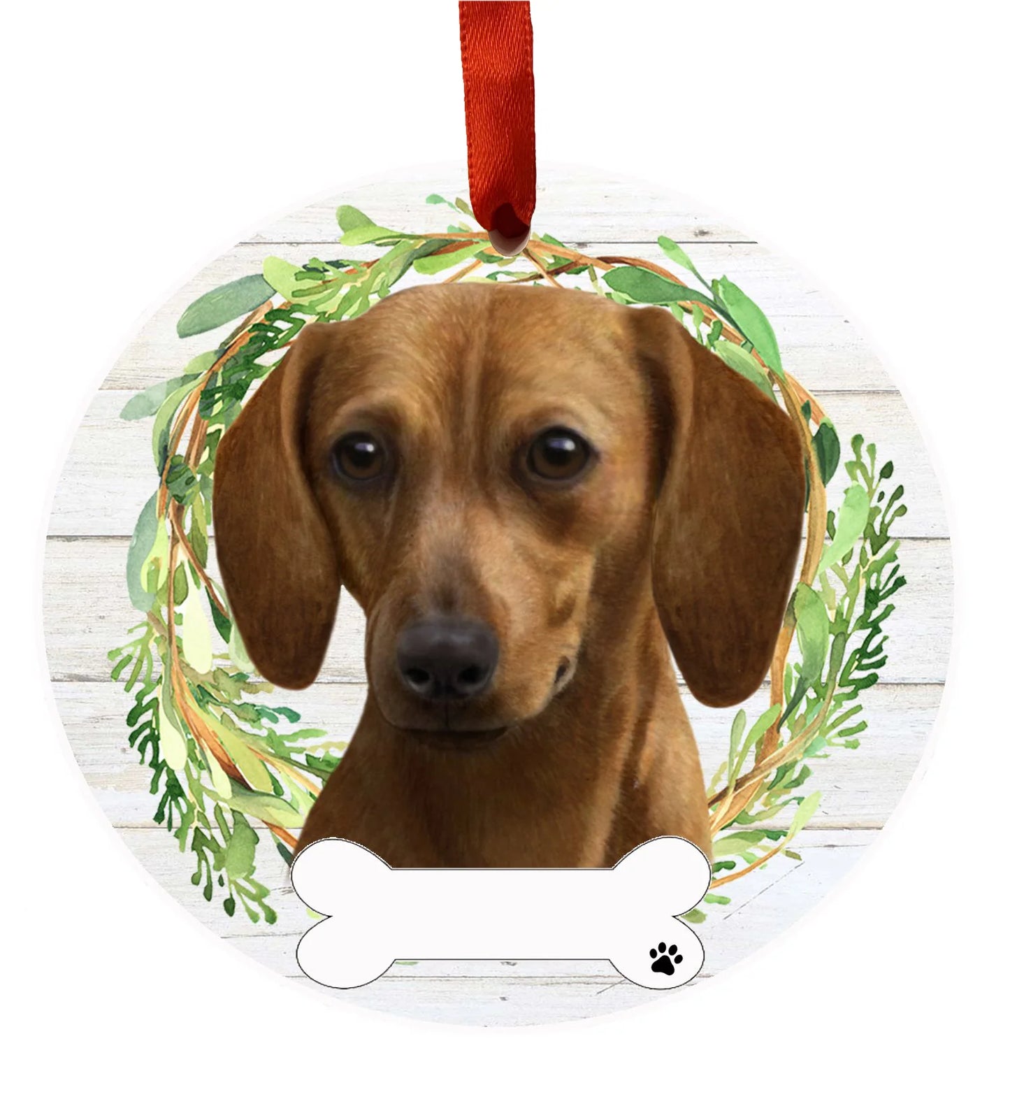 Christmas Ornament Dachund Red Dog 550-13 