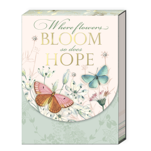 3 x 4 Note Pad  Where Flowers Bloom so does Hope  59265 