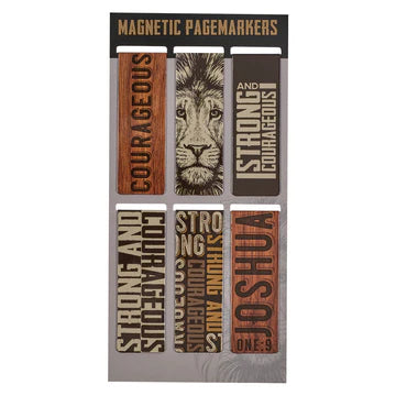 Magnetic Bookmark Strong & Courageous Mgb078