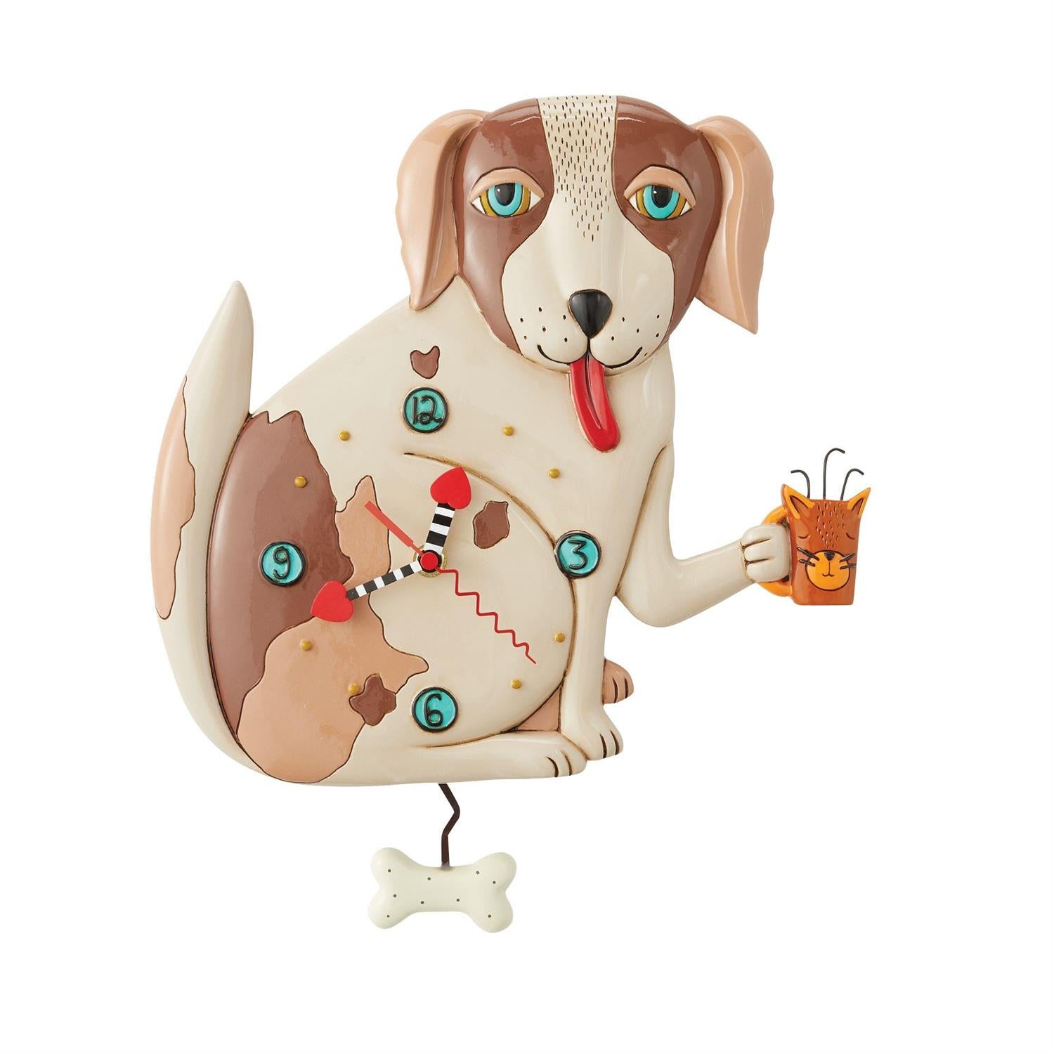 Wall Clock  Dog   No Bones - 6012914 