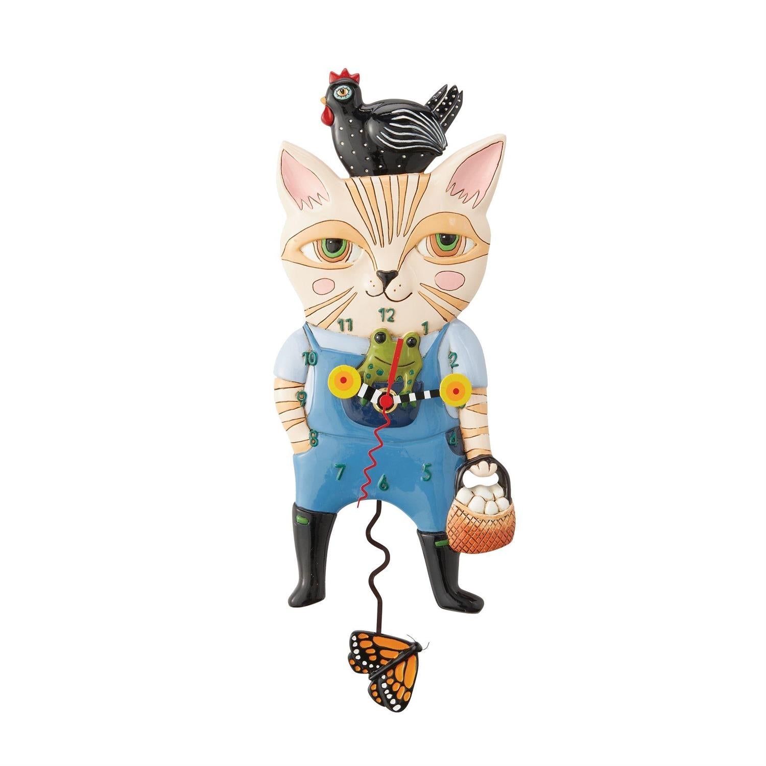 Wall Clock - Country Cat - 6012915 