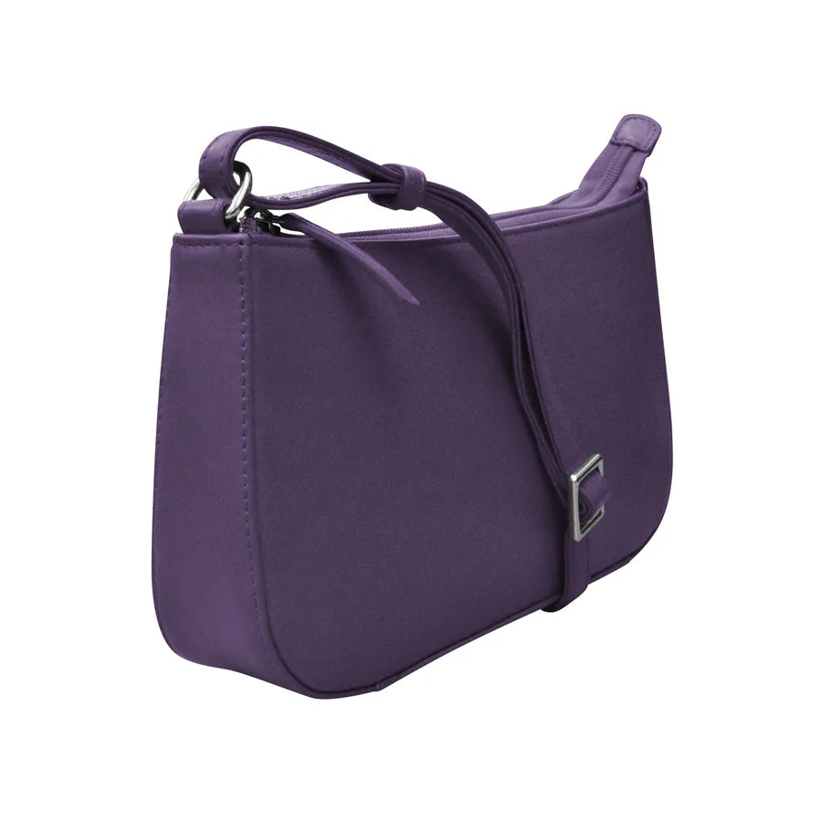 Handbag Classic Crossbody Purple Leather RFID Blocking 6067 